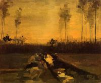 Gogh, Vincent van - Landscape at Dusk